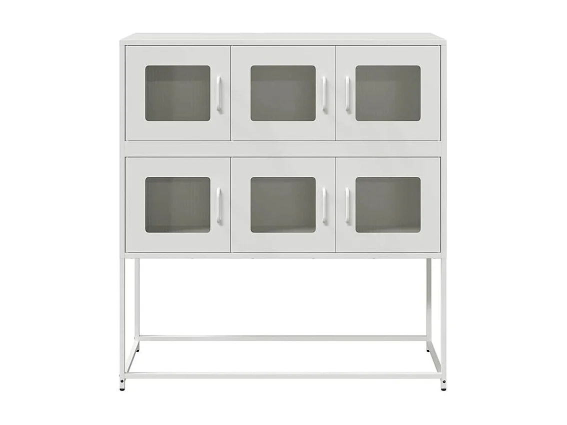 Buffet blanc 100,5x39x107 acier laminé à froid