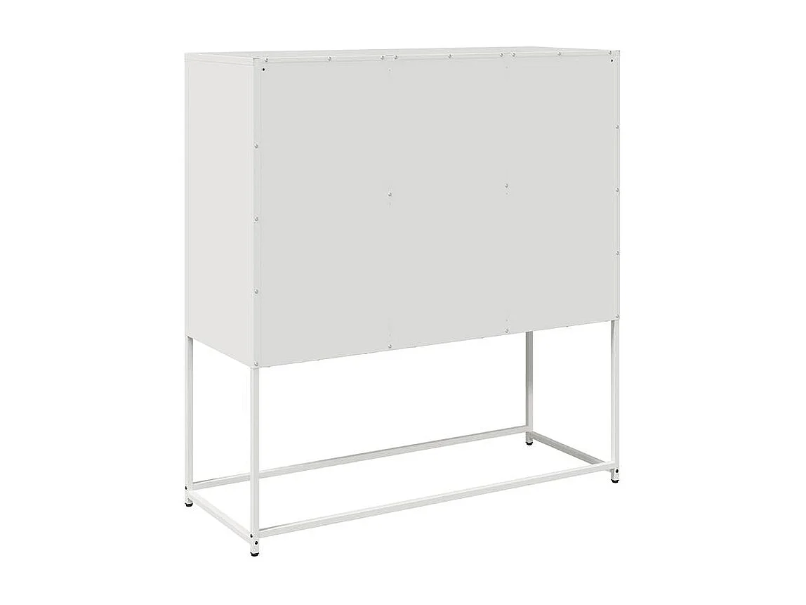 Buffet blanc 100,5x39x107 acier laminé à froid
