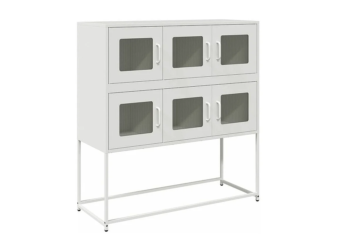 Buffet blanc 100,5x39x107 acier laminé à froid