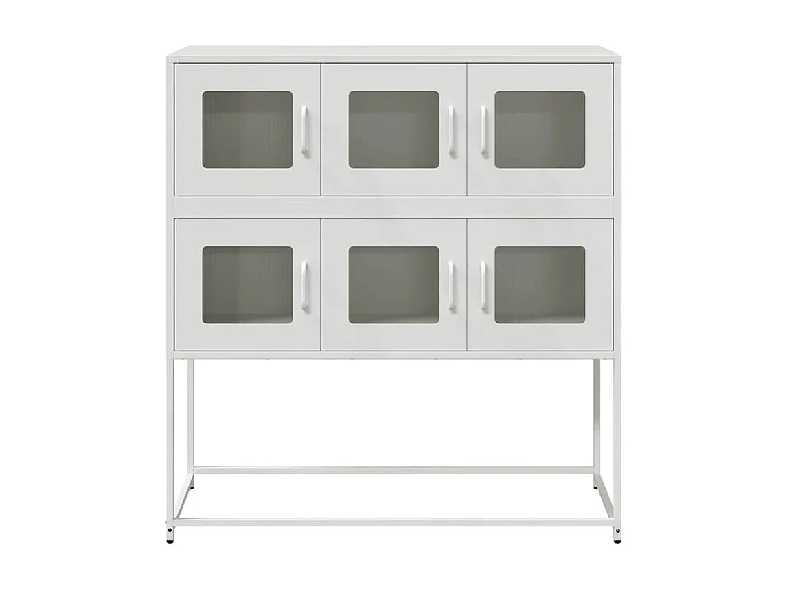 Buffet blanc 100,5x39x107 acier laminé à froid