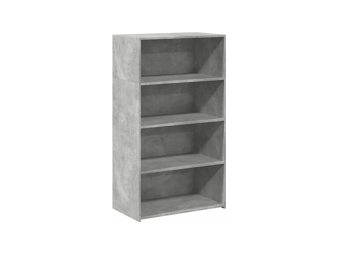 Buffet haut gris béton 70x41x124 bois d'ingénierie