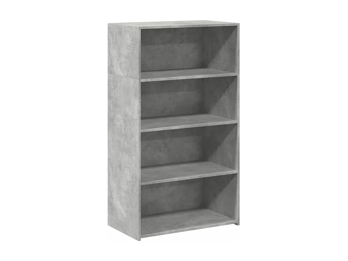 Buffet haut gris béton 70x41x124 bois d'ingénierie