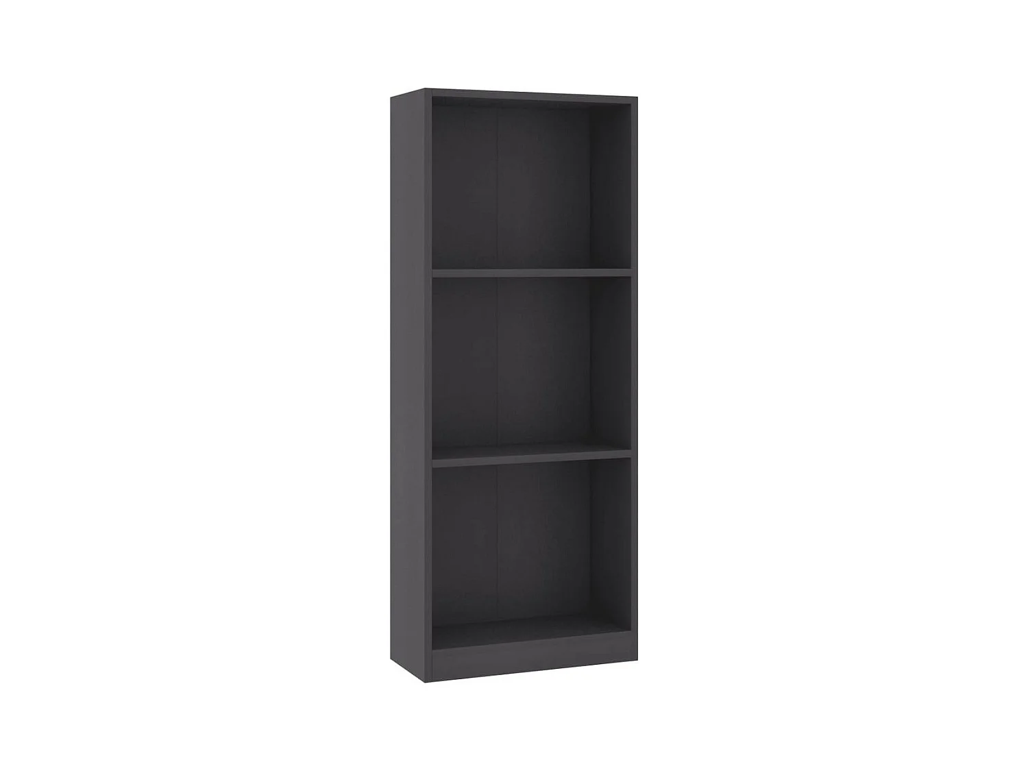 Petite armoire étagère Lydo 40cm - 3 niveaux-Couleur Gris