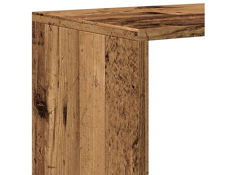 Étagère bibliothèque escalier 3 niveaux Kato 99cm - 6 niches-Couleur Marron clair