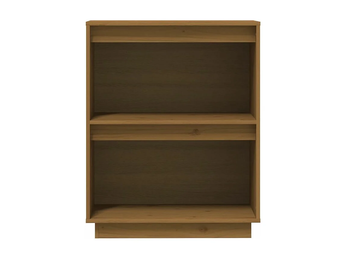 Petite étagère en bois massif de pin – Collection Vizion-Couleur Marron