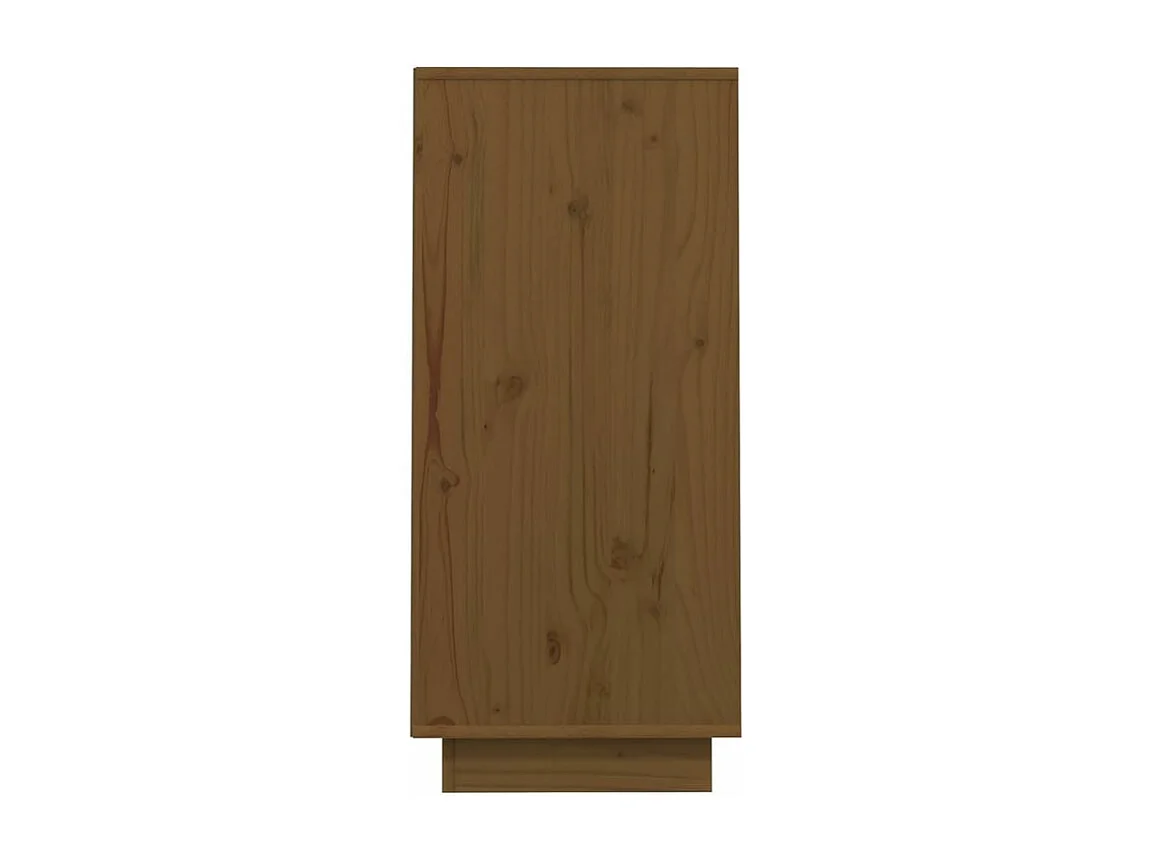 Petite étagère en bois massif de pin – Collection Vizion-Couleur Marron