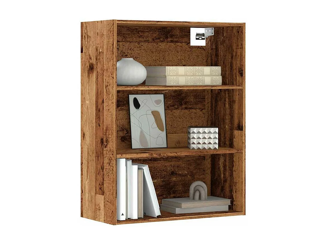 Armoire murale suspendue vieux bois 69,5x32,5x90