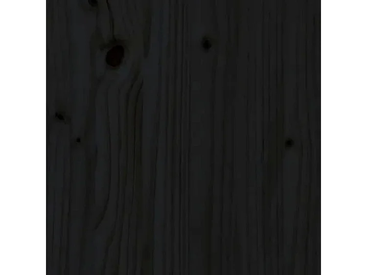 Petite étagère en bois massif de pin – Collection Vizion-Couleur Noir