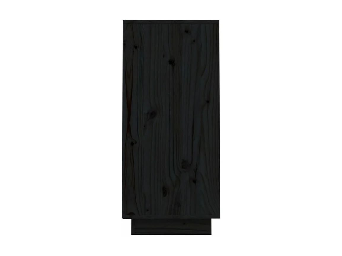 Petite étagère en bois massif de pin – Collection Vizion-Couleur Noir