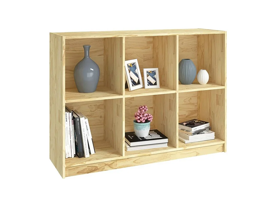 Bibliothèque 104x33x76 bois de pin massif