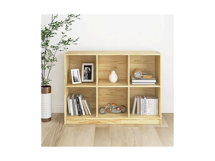 Bibliothèque 104x33x76 bois de pin massif