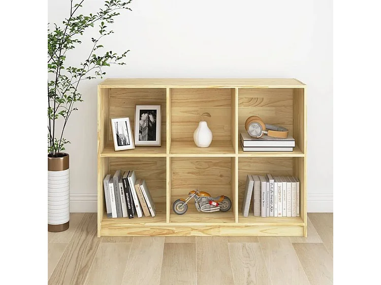 Bibliothèque 104x33x76 bois de pin massif