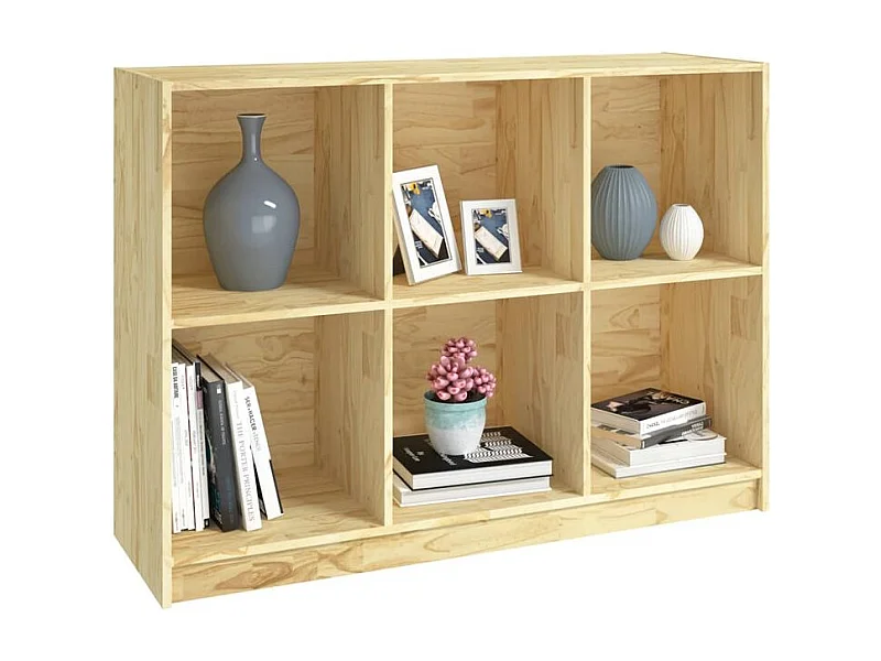 Bibliothèque 104x33x76 bois de pin massif