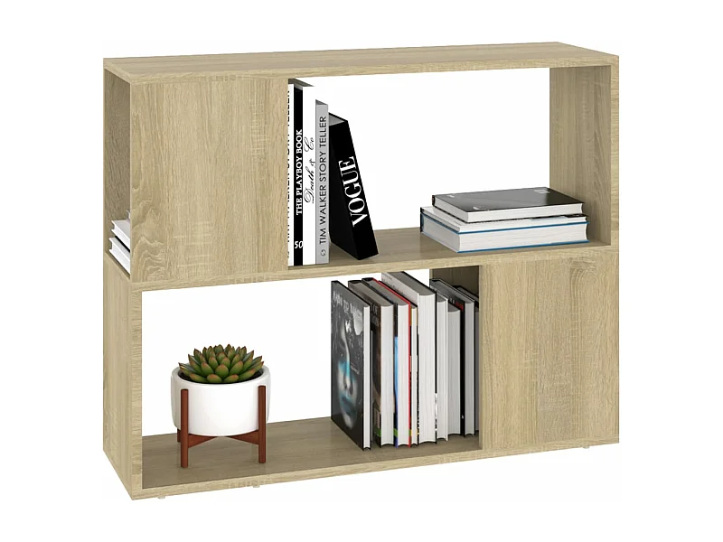 Etagère basse Chêne sonoma 80x24x63