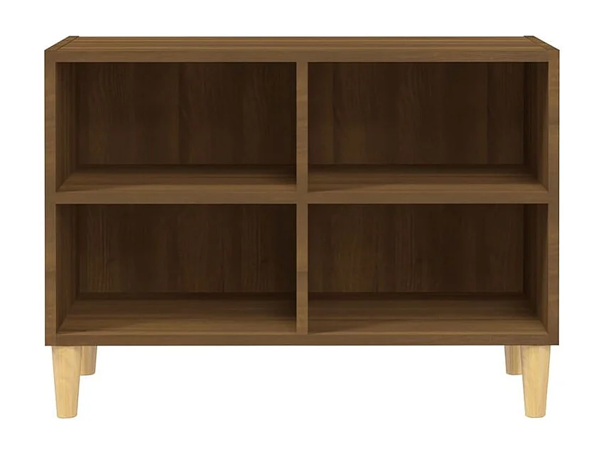 Petit meuble avec étageres sur pieds en bois naturel Kuba 70cm-Couleur Marron