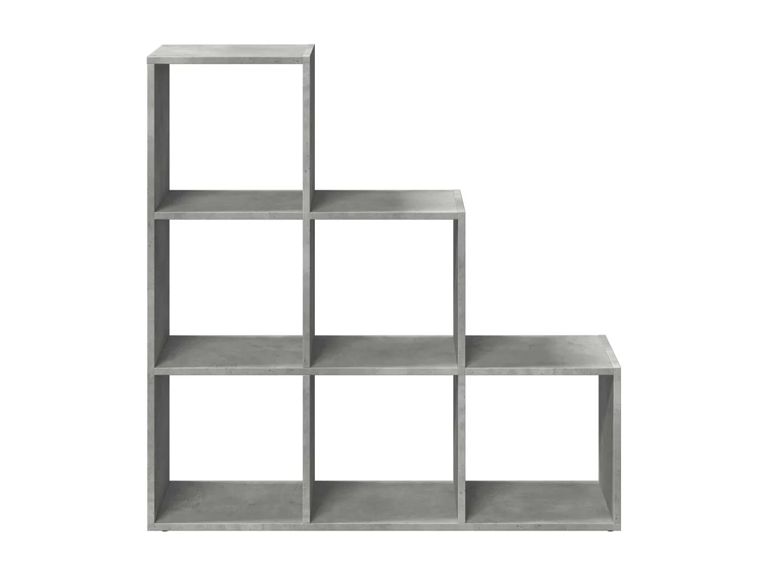 Étagère bibliothèque escalier 3 niveaux Kato 99cm - 6 niches-Couleur Chêne clair