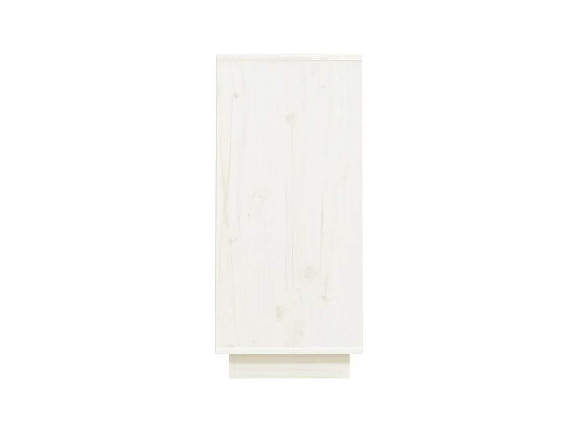Petite étagère en bois massif de pin – Collection Vizion-Couleur Blanc