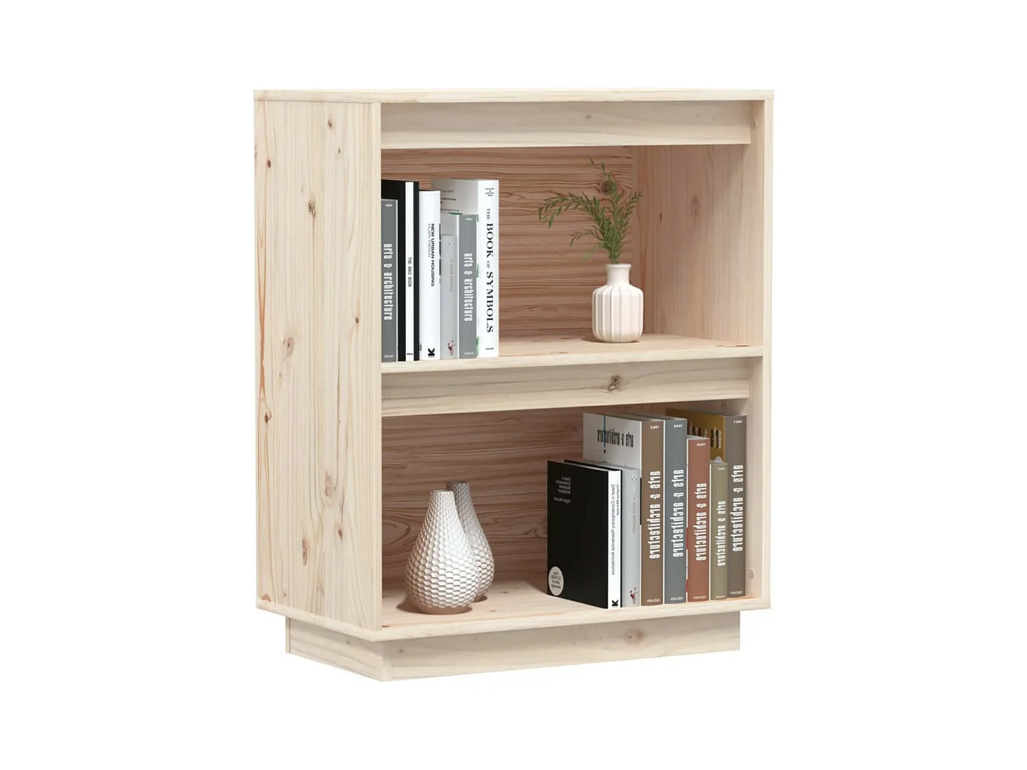 Petite étagère en bois massif de pin – Collection Vizion-Couleur Blanc