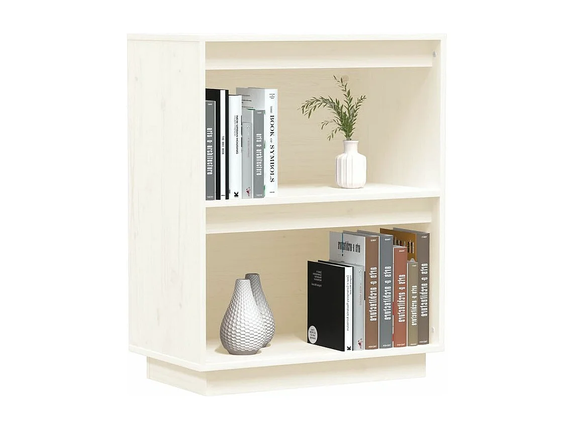 Petite étagère en bois massif de pin – Collection Vizion-Couleur Blanc
