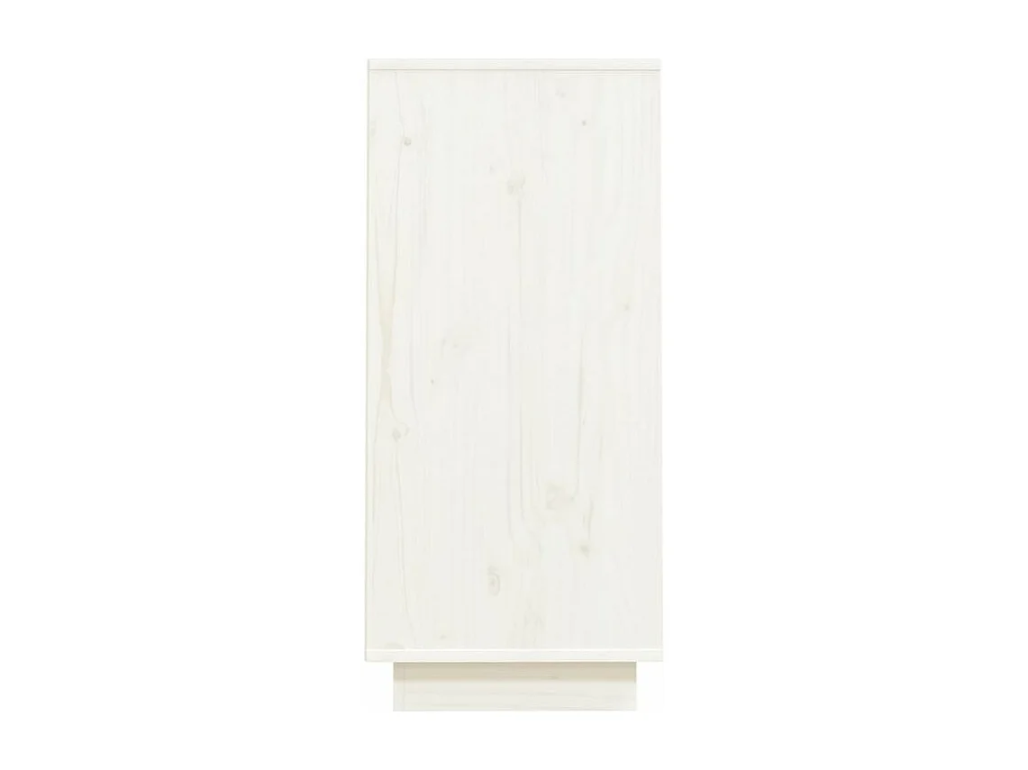 Petite étagère en bois massif de pin – Collection Vizion-Couleur Blanc