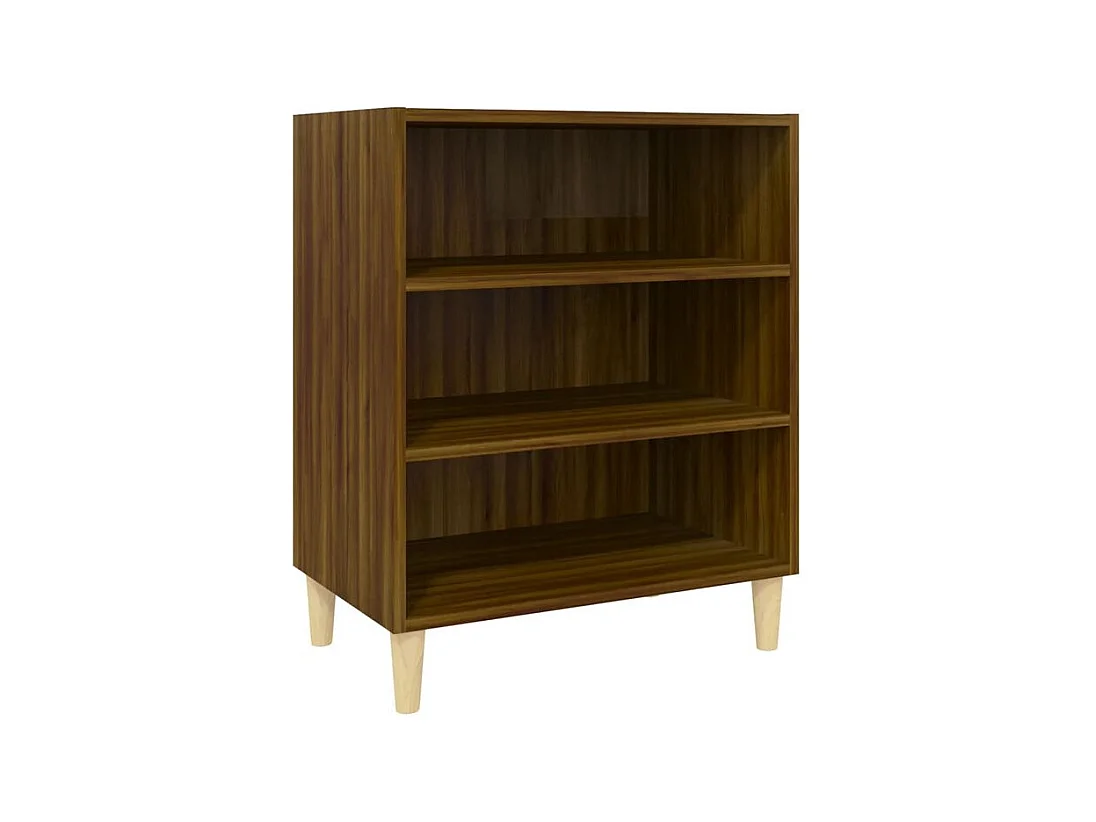 Buffet chêne marron 57x35x70 bois d'ingénierie