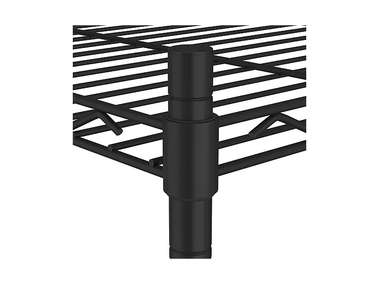 Étagère de rangement 3 niveaux 60x35x76 noir 150 kg