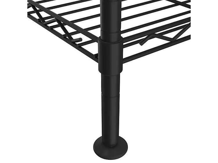 Étagère de rangement 3 niveaux 60x35x76 noir 150 kg