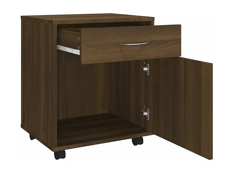 Armoire roulante Chêne marron 45x38x54 Bois d'ingénierie