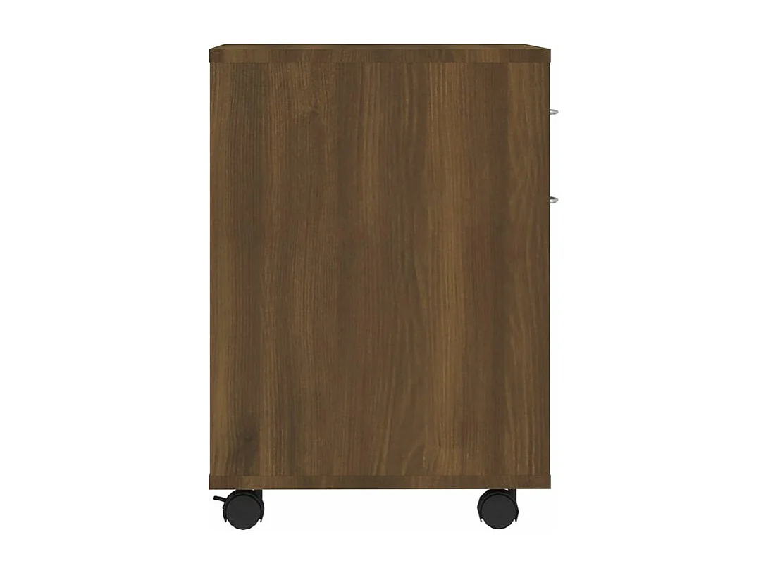 Armoire roulante Chêne marron 45x38x54 Bois d'ingénierie