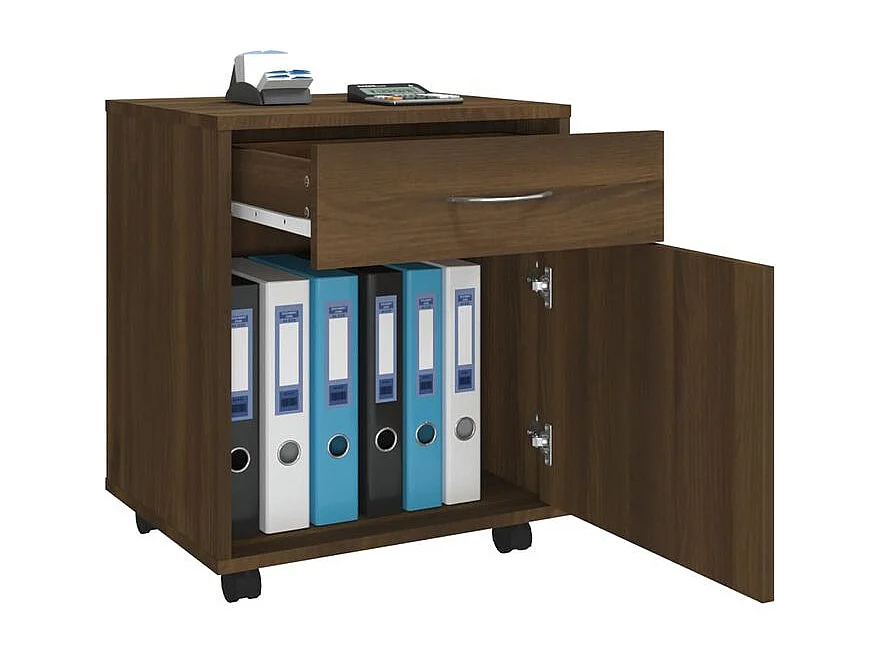 Armoire roulante Chêne marron 45x38x54 Bois d'ingénierie