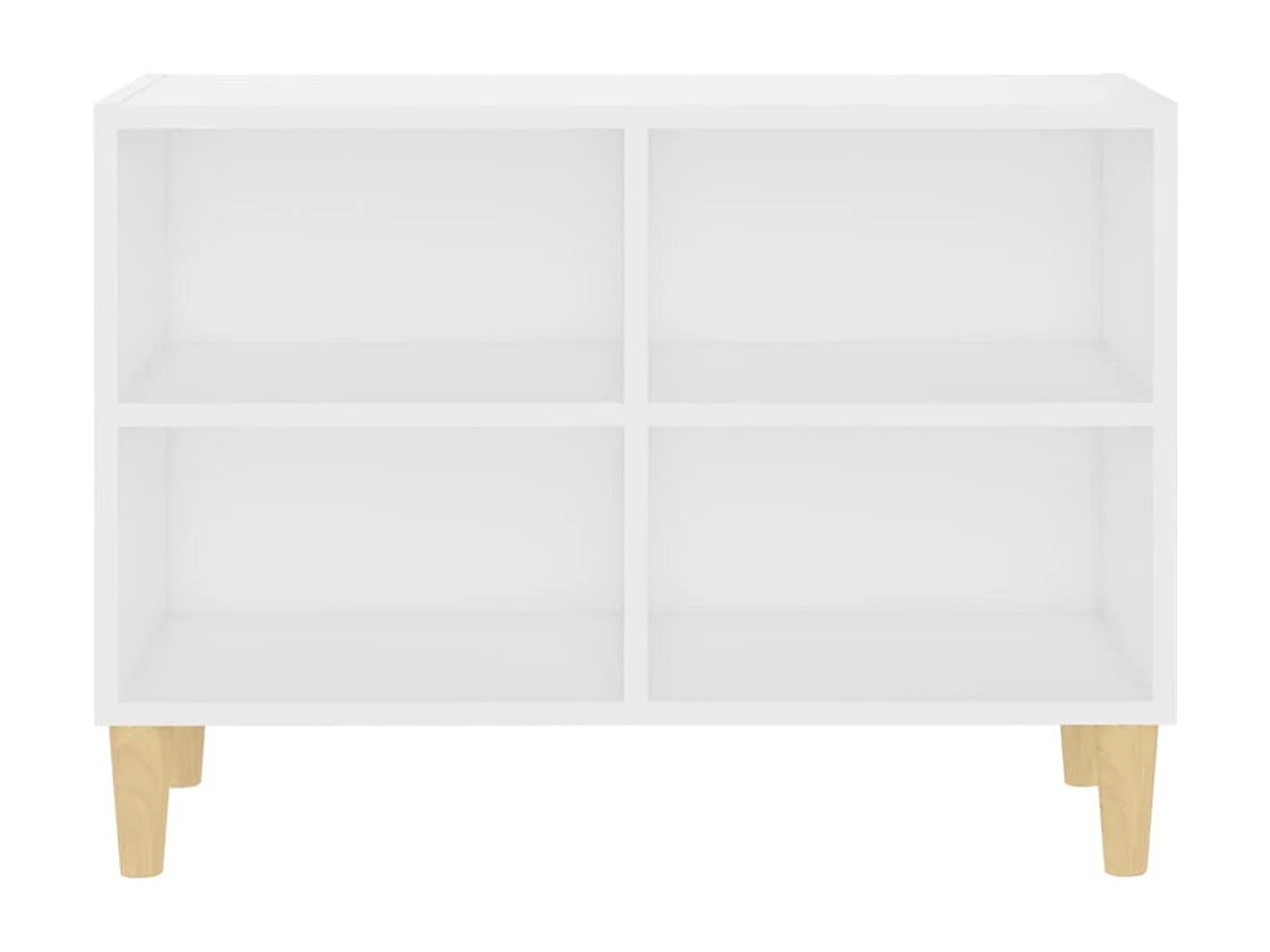 Petit meuble avec étageres sur pieds en bois naturel Kuba 70cm-Couleur Chêne gris