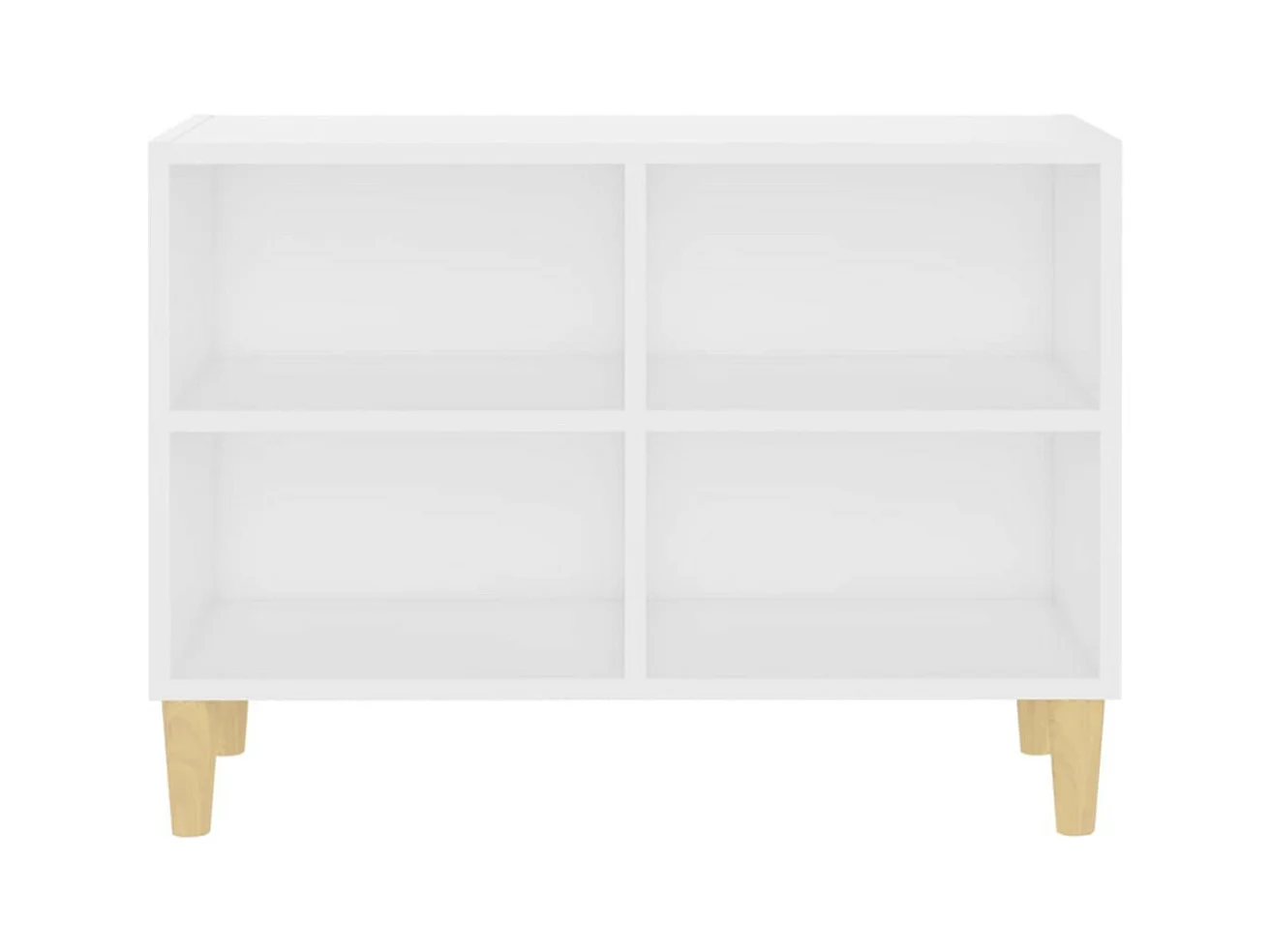 Petit meuble avec étageres sur pieds en bois naturel Kuba 70cm-Couleur Chêne clair