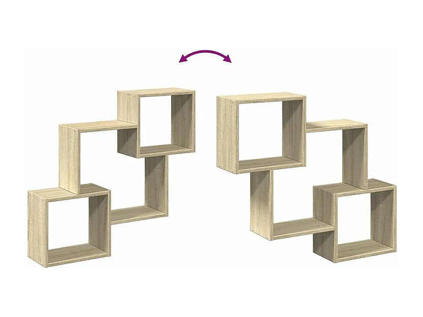 Armoire murale 78x18x71 chêne sonoma bois d'ingénierie