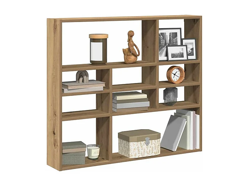 Étagère murale chêne artisanal 90x16x78 bois d'ingénierie