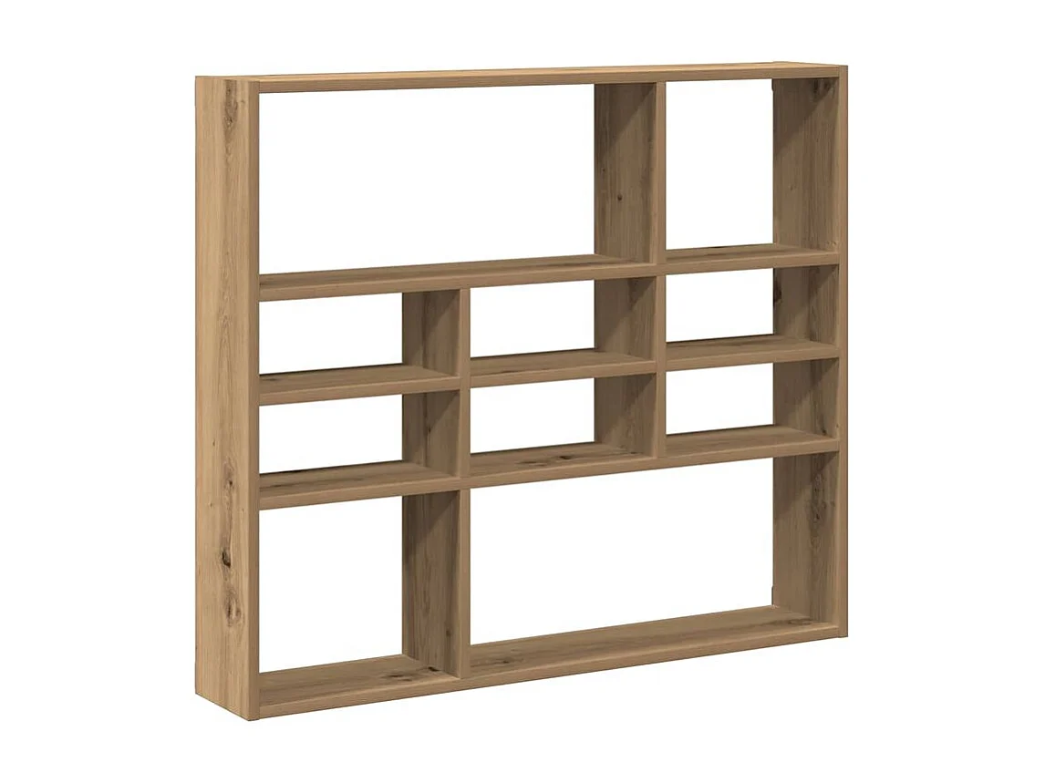 Étagère murale chêne artisanal 90x16x78 bois d'ingénierie