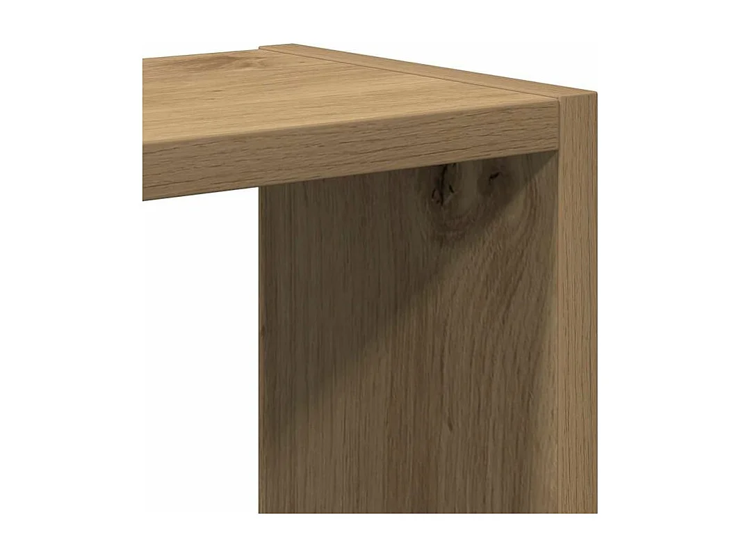 Étagère murale chêne artisanal 90x16x78 bois d'ingénierie