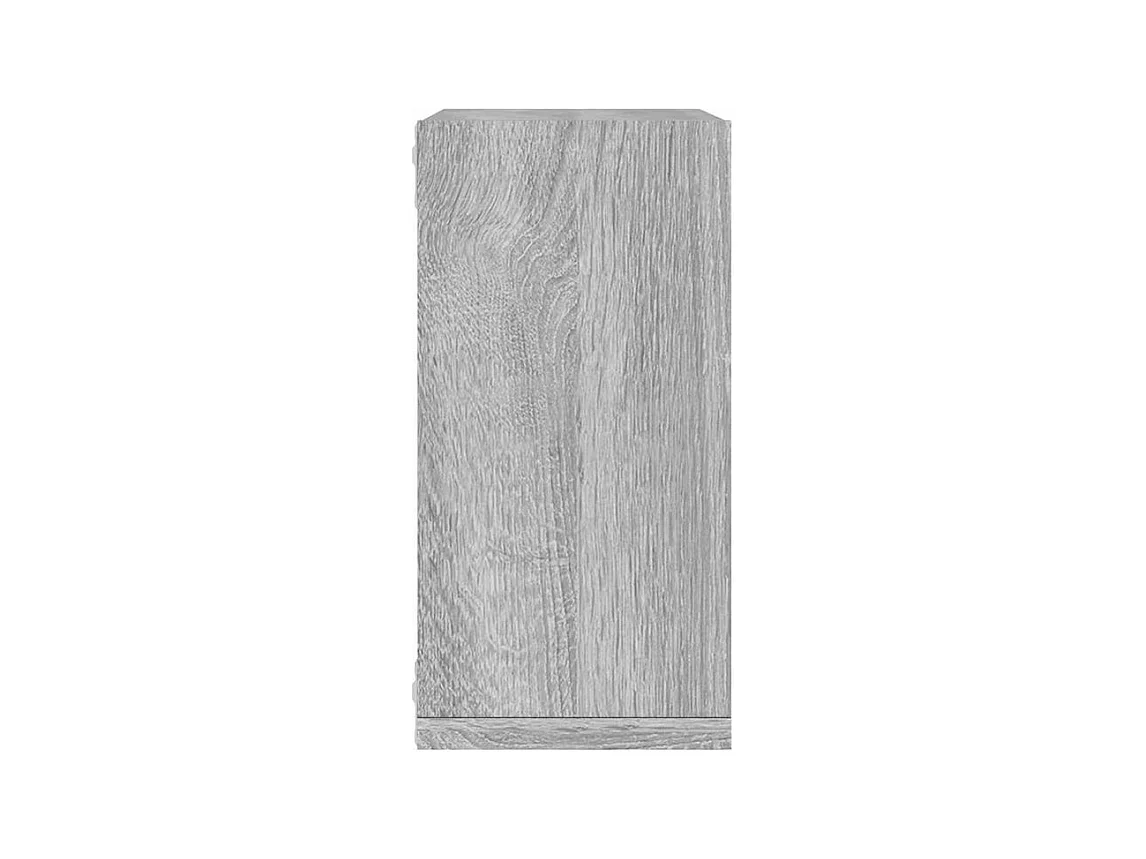 Étagères cube murales 2 pcs sonoma gris 30x15x30