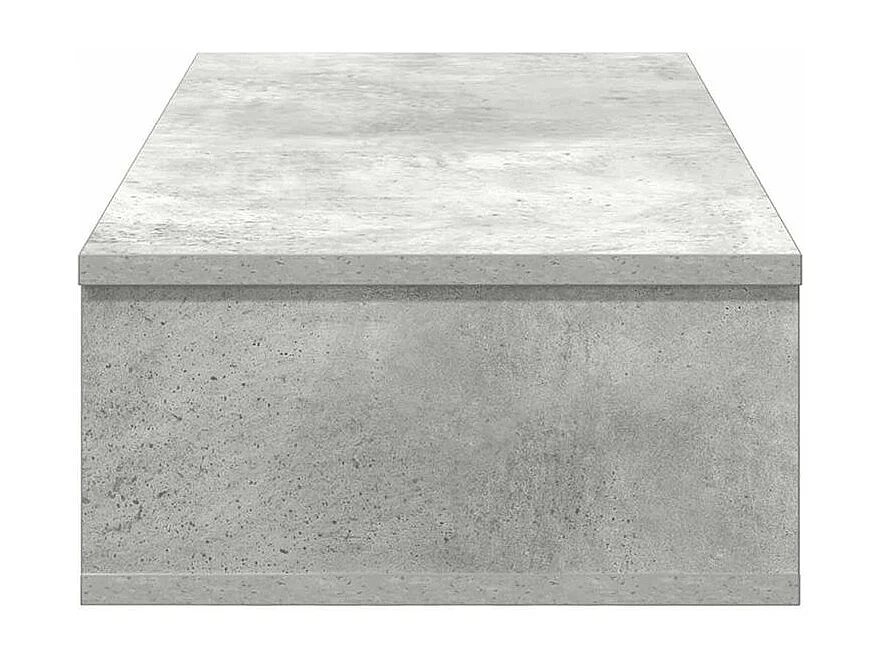 Étagère murale avec tiroirs gris béton bois d'ingénierie