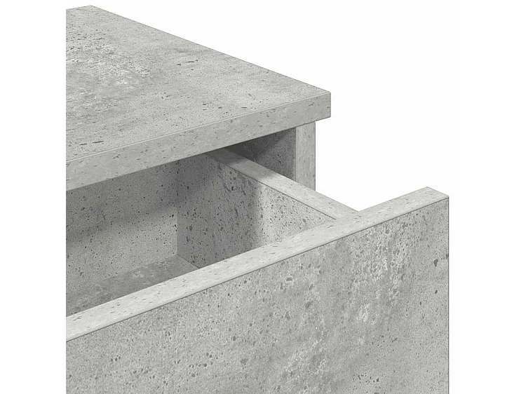 Étagère murale avec tiroirs gris béton bois d'ingénierie