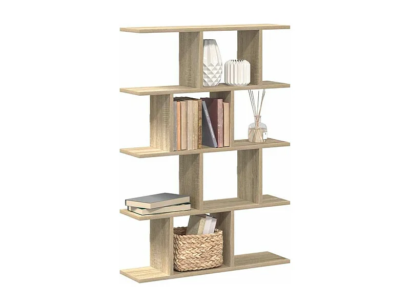 Étagère cube murale 12 compartiments chêne sonoma