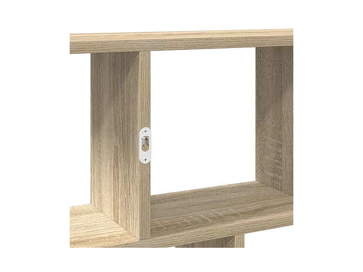 Étagère cube murale 12 compartiments chêne sonoma