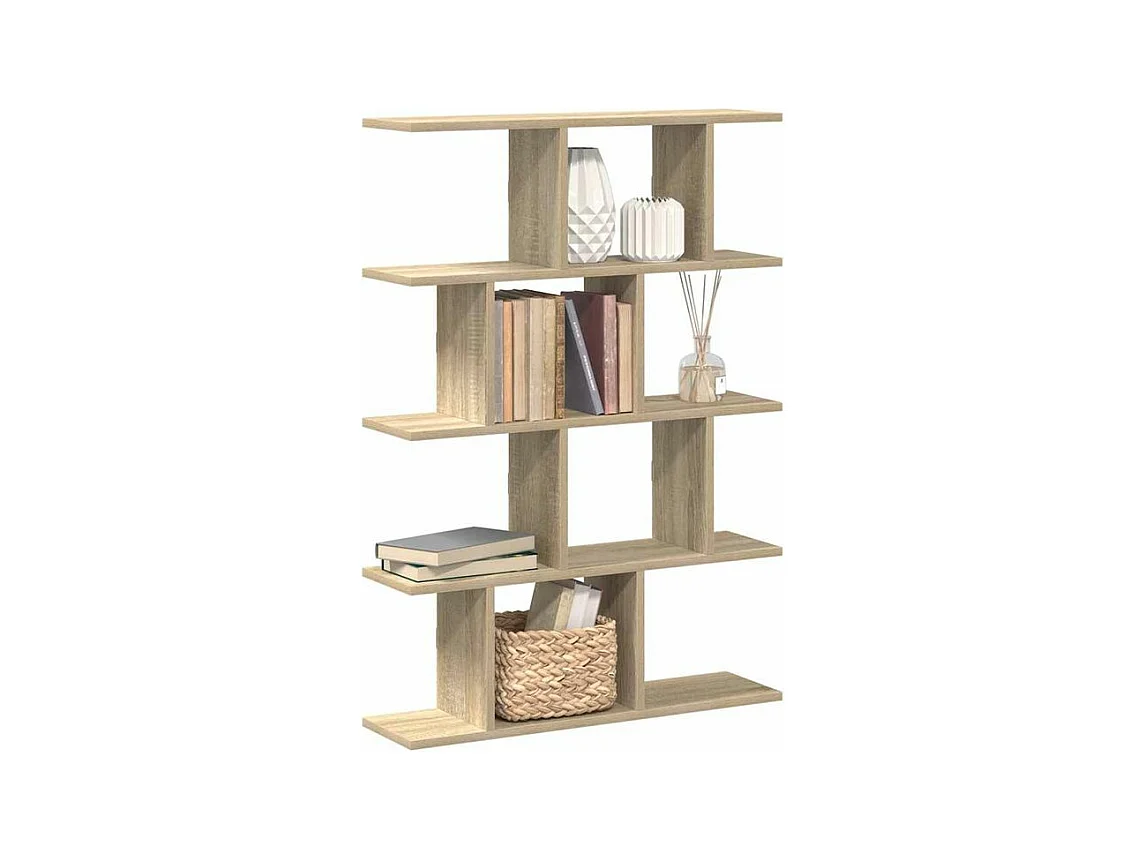 Étagère cube murale 12 compartiments chêne sonoma