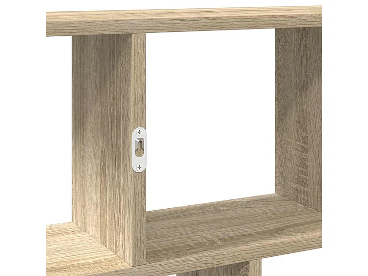 Étagère cube murale 12 compartiments chêne sonoma