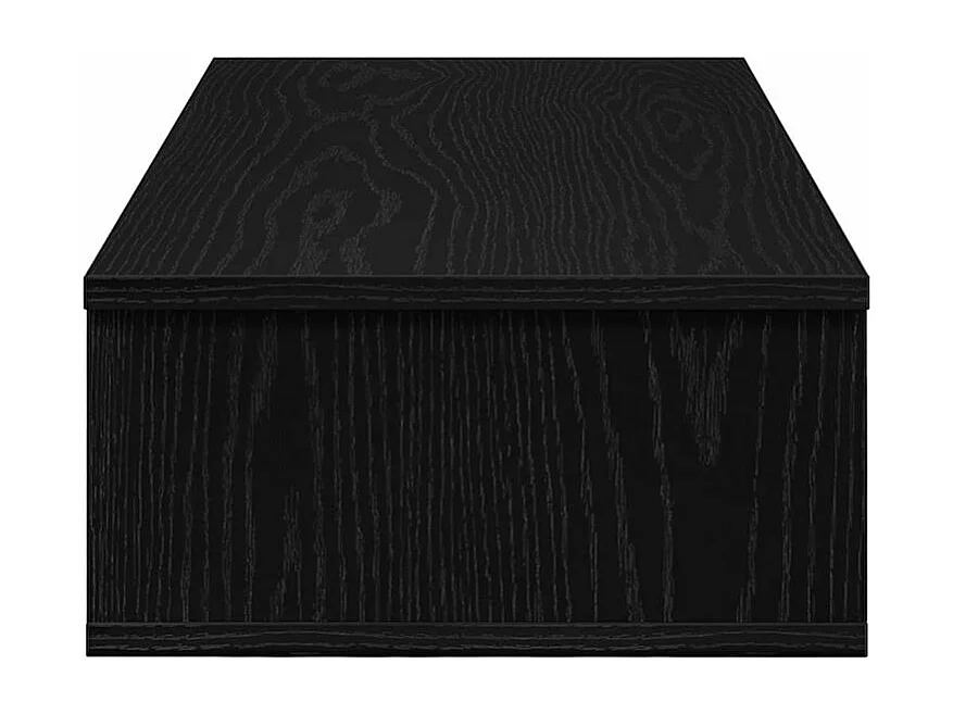 Étagère murale avec tiroirs noir 80x31x17 bois d'ingénierie