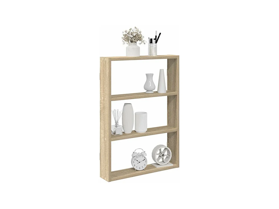 Étagère murale chêne sonoma 43x9x60 bois d'ingénierie