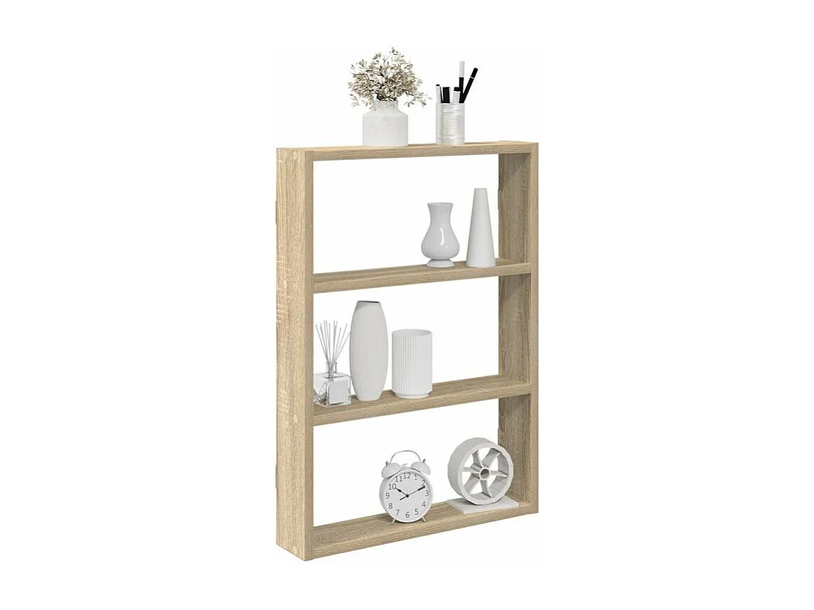 Étagère murale chêne sonoma 43x9x60 bois d'ingénierie
