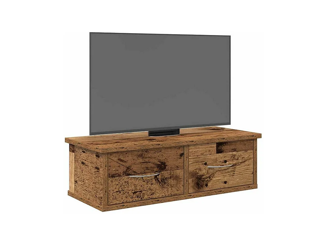 Armoire murale vieux bois 60x26x18,5 bois d'ingénierie