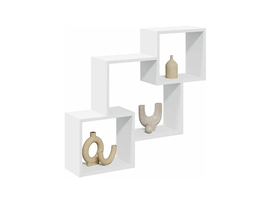 Armoire murale 78x18x71 blanc bois d'ingénierie