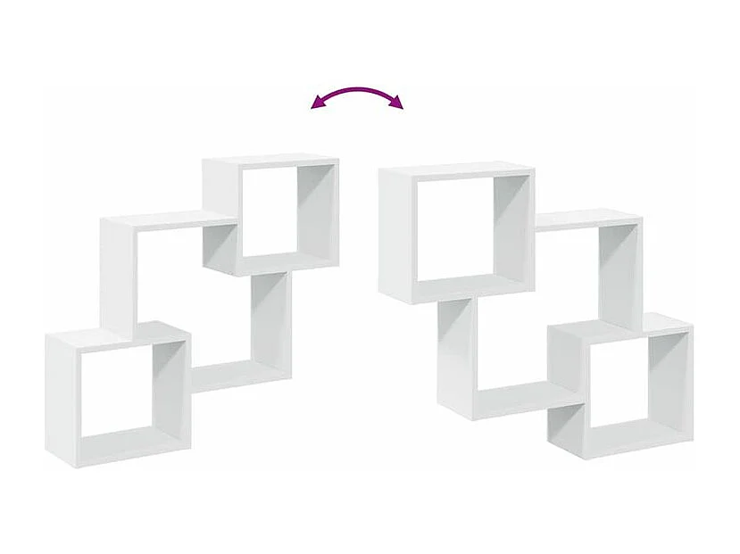 Armoire murale 78x18x71 blanc bois d'ingénierie