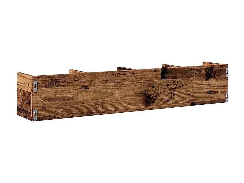Étagère murale à CD vieux bois 100x18x18 bois d'ingénierie